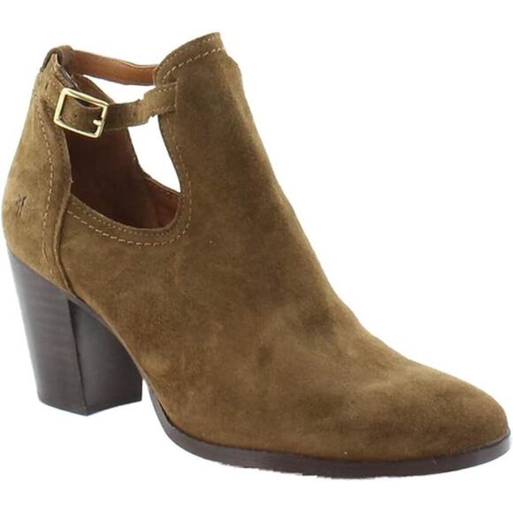 Frye Womens Meghan Suede Shooties Chestnut Size 7.5 B US - Picture 2 of 9